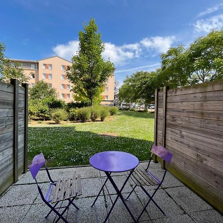 Acajou, Studio Avec Terrasse Et Parking Prive Caen Exterior foto